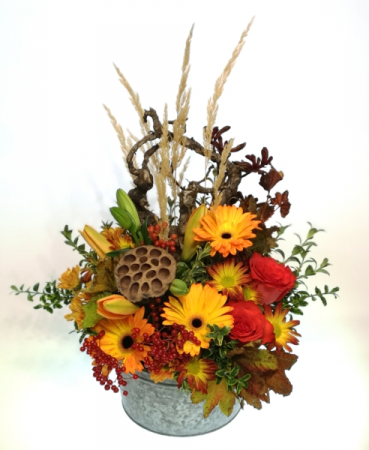 Awesome Autumn Container Arrangement