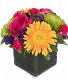 Awesome Day Bouquet some colours will be subbed Cube vase compact style 