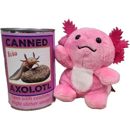  Axolotl Canned Plushie Gift