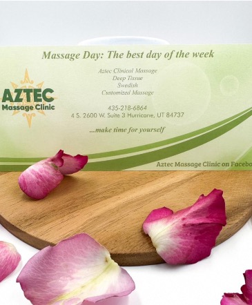 Aztec Massage Gift Certificate  Gift Certificate - Massage  in Hurricane, UT | Wild Blooms