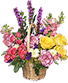 Garden Revival Basket of Flowers