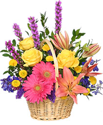 HAVE A SUNNY DAY! Flower Basket