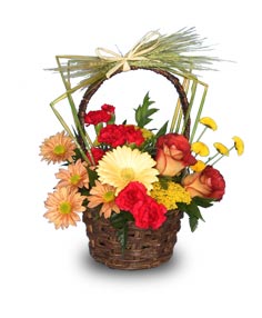 CHARMING FOR FALL Flower Basket