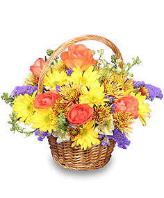 HARVEST HARMONY  Flower Basket