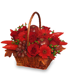 The Richness of Red Flower Basket in Winston Salem, NC | RAE'S NORTH POINT FLORIST INC. The Richness of Red Flower Basket in Winston Salem, NC | RAE'S NORTH POINT FLORIST INC.