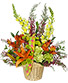 WELCOME SPRING Basket of Flowers