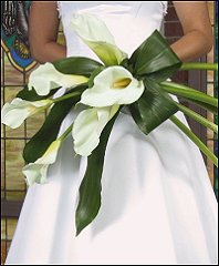 Elegant Calla Presentation Style Wedding Bouquet