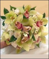 Exotic Cymbidium Orchids Bridesmaid Bouquet