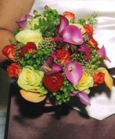 Fall Potpourri of Flowers Bridesmaid Bouquet
