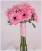 Perfectly Pink Gerberas Bridesmaid Bouquet