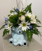 Baby Bear Fresh Flower arrangement