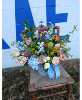 Baby Blue  Fresh Arrangment 
