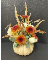 Baby Boo Mini Pumpkin Arrangement