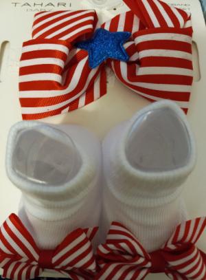 Baby Booties with Bow 