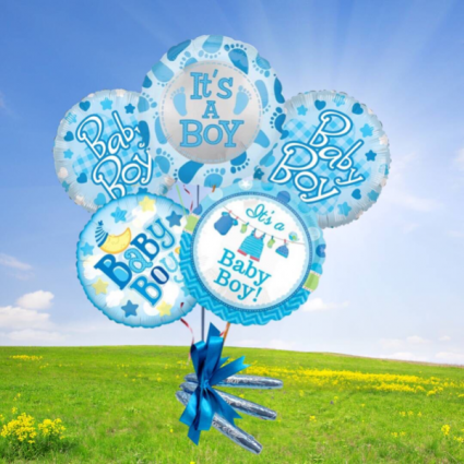 Baby Boy Balloon bouquet-chocolate cigars