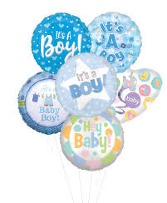 Baby Boy Balloon Bouquet FHF-BB24 (local only)