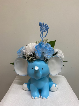 Baby Boy Blue Elephant 