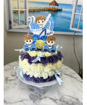 Baby Boy Cake  in Sugar Land, TX | BOUQUET FLORIST
