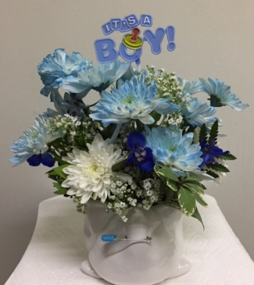 baby boy floral arrangements