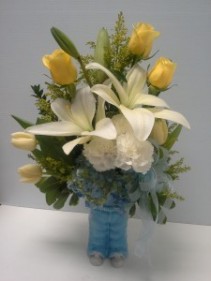 Baby Boy Overall New Baby flowers