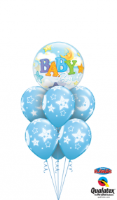 Baby Boy Stars & Moon Balloons