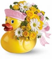Just Ducky Baby Floral Bouquet