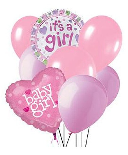 Baby Girl Balloon Bouquet 