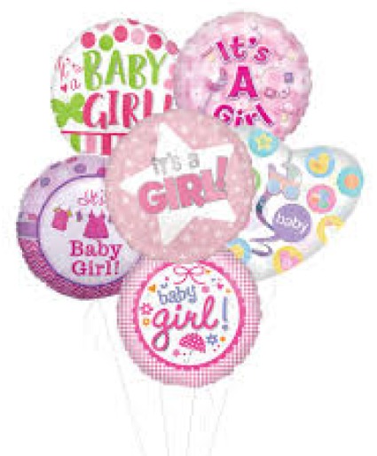 Uitdaging Annoteren Ten einde raad Baby Girl Balloon Bouquet FHF-BB23 Mylar balloons (local only) in Elkton,  MD - FAIR HILL FLORIST