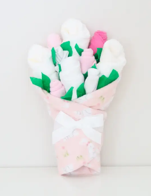 Baby Girl Layette Gift Set Flower Bouquet 