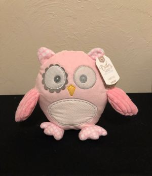 Baby Girl Owl Stuffed Plush with Rattle in Boise, ID | HEAVENESSENCE FLORAL & GIFTS Baby Girl Owl Stuffed Plush with Rattle in Boise, ID | HEAVENESSENCE FLORAL & GIFTS