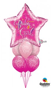 Star baby Girl balloons