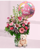 Baby Girl surprise   Vase 