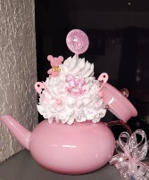 Baby Girl Teapot Glass