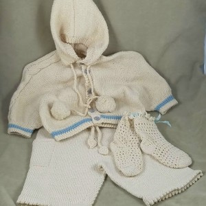 Baby Hand Knit Boys Sweater Set II 
