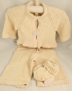 Baby Hand Knit Girls Sweater Set 