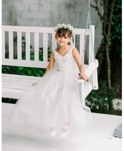 Baby's Breath Flower Girl Crown