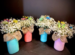 Baby's breath mason jars Small Mason Jar