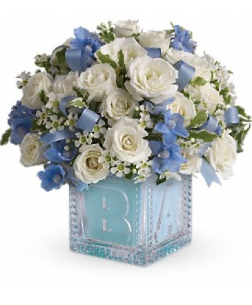 Baby's First Block in Blue in Canton, NC | Silver + Fern LLC Baby's First Block in Blue in Canton, NC | Silver + Fern LLC