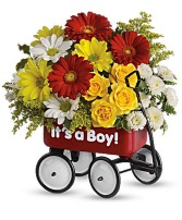 Baby's Wow Wagon- Boy Bouquet