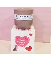 BaccaraRose candle  10oz $22.00 candle  with Valentine /box