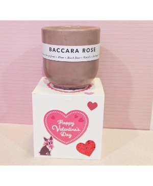 BaccaraRose candle  10oz $22.00 candle  with Valentine /box