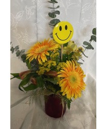 Back to School vase Fresh Flowers