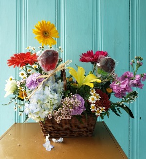CARAMEL APPLE SEASON FLOWER ARRANGEMENT