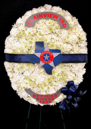 Badge of Honor Police Floral Badge