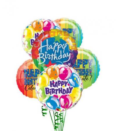 Bag o' Helium Birthday Balloons