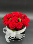 Baiser Rouge (Red Kiss) Hat Box Arrangement