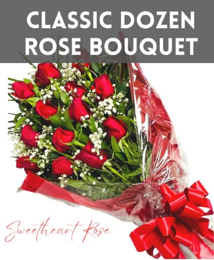 Special Long-Stem Dozen Roses Rose Presentation