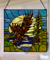 Bald Eagle Stained Glass