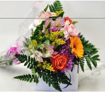 Ballet Arts 2pm Show Wrapped Bouquet in Henderson, NC | Michael's Florist Ballet Arts 2pm Show Wrapped Bouquet in Henderson, NC | Michael's Florist