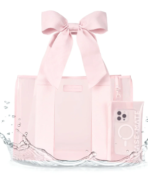 Ballet Pink Bow Jelly Tote Bag  